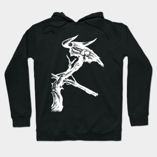 The End of The Beast (White on Black) Hoodie